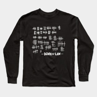 Down by Law Tribute - Cinematic Tally Marks Design - Jim Jarmusch Cult Movie Long Sleeve T-Shirt